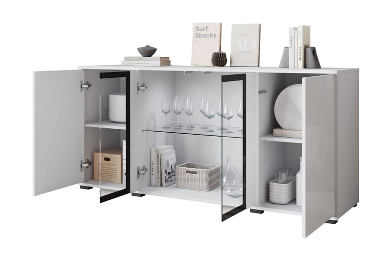 Gamal Skänk 150x40 cm - Svart - Förvaring - Förvaringsmöbler - Sideboard & skänk