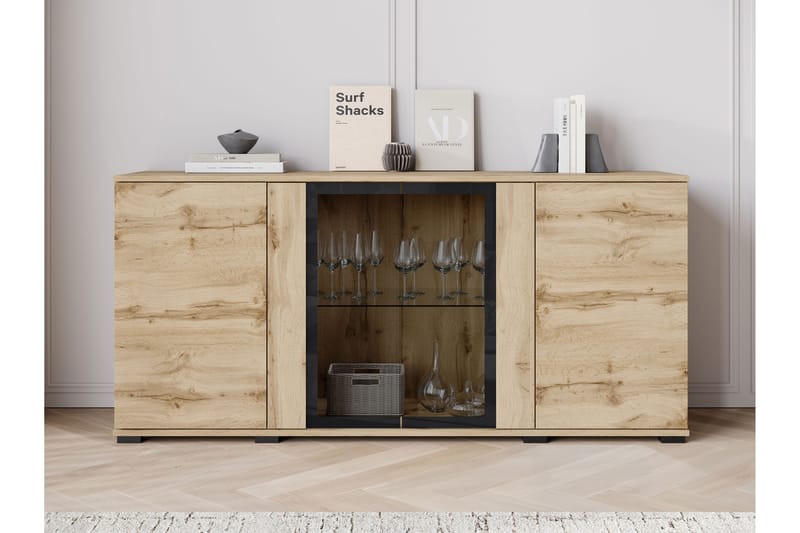 Gamal Skänk 150x40 cm - Vit - Förvaring - Förvaringsmöbler - Sideboard & skänk