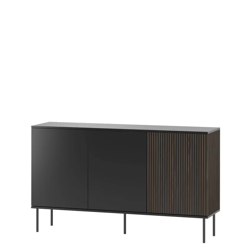 Gravendal Skänk 151x88 cm, Svart, valnöt