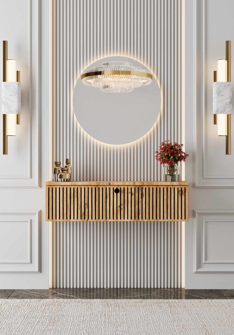 Grynor Sideboard 90x26x22 cm - Atlantic Pine - Förvaring - Förvaringsmöbler - Sideboard & skänk