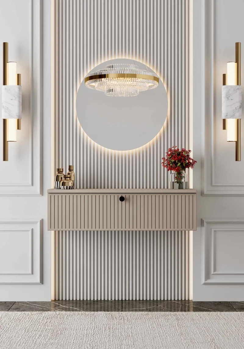 Grynor Sideboard 90x26x22 cm - Sandstone - Förvaring - Förvaringsmöbler - Sideboard & skänk