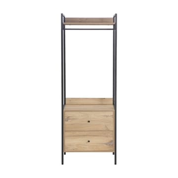 Hallhylla Hannes 64x40x180 cm rustic melamin med lådor - brun - Förvaring - Hylla - Hatthylla