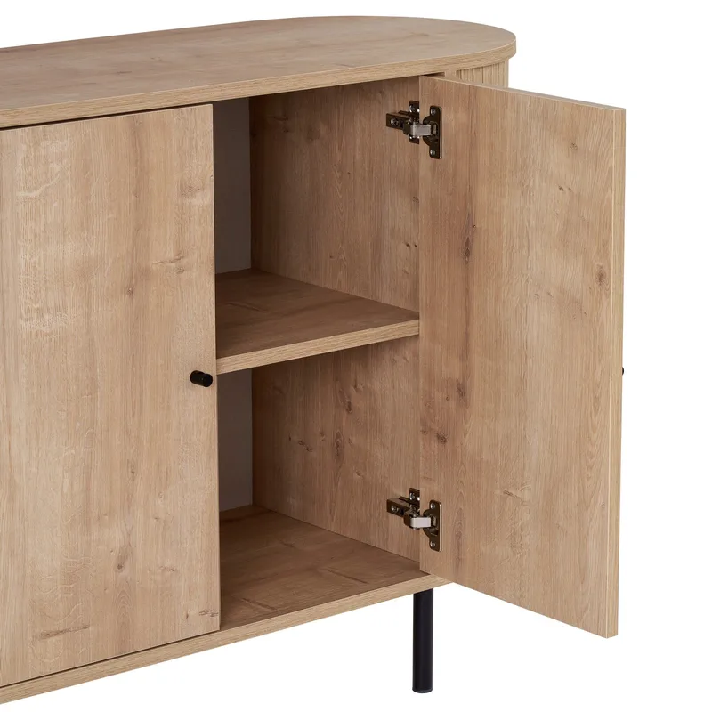 Haulover Konsolbord 180 cm - Sapphire Oak/Svart - Förvaring - Förvaringsmöbler - Sideboard & skänk