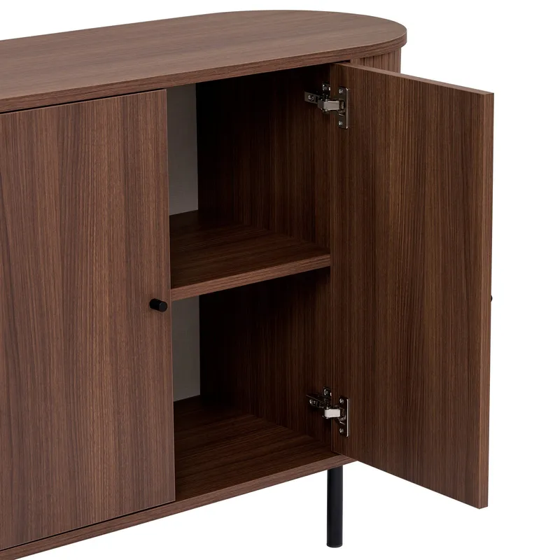 Haulover Konsolbord 180 cm - Valnöt/Svart - Förvaring - Förvaringsmöbler - Sideboard & skänk