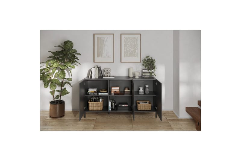 Hawell Skänk 181 cm - Mörkgrå - Förvaring - Förvaringsmöbler - Sideboard & skänk
