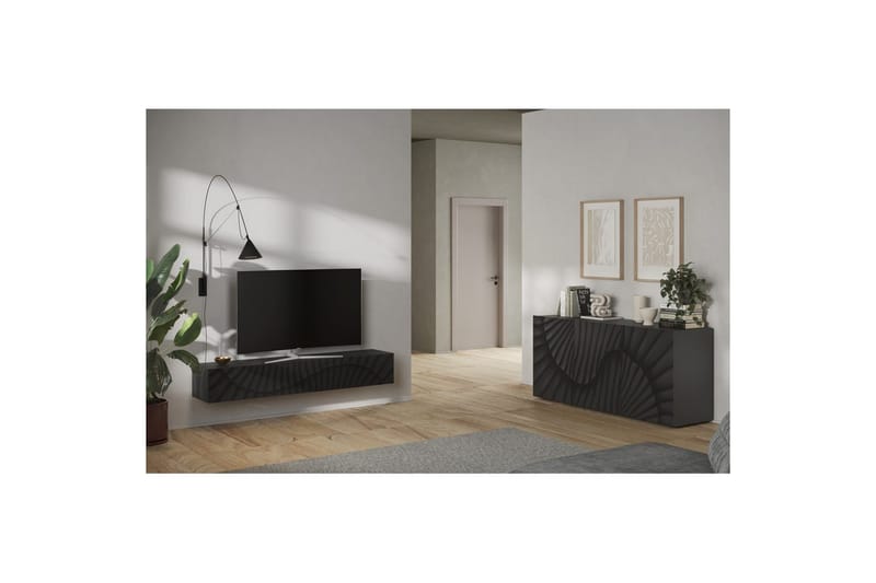 Hawell Skänk 181 cm - Mörkgrå - Förvaring - Förvaringsmöbler - Sideboard & skänk