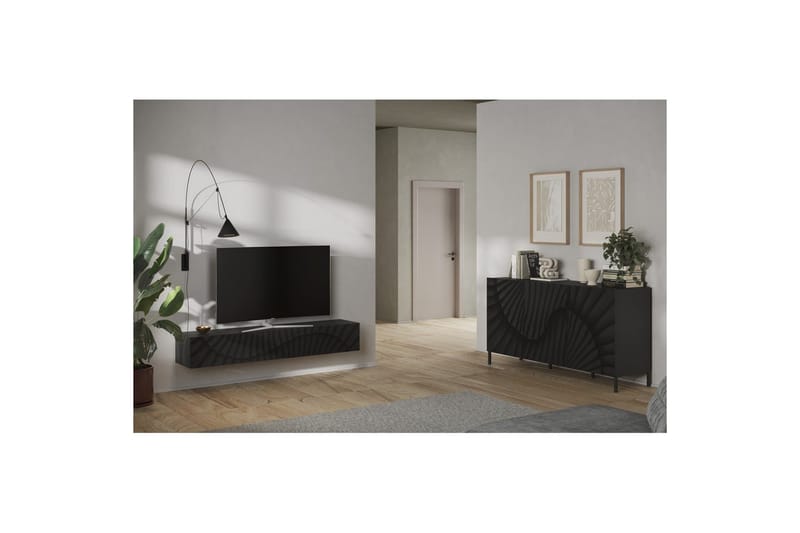 Hawell Skänk 181 cm - Mörkgrå - Förvaring - Förvaringsmöbler - Sideboard & skänk