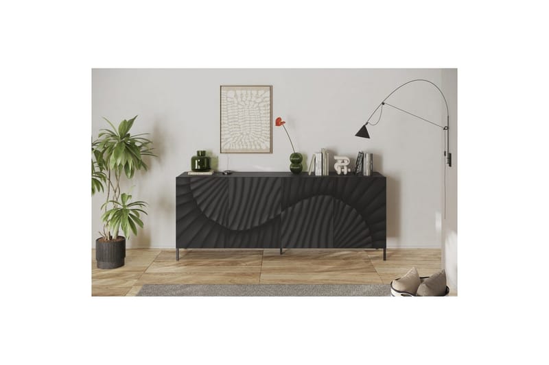 Hawell Skänk 241 cm - Mörkgrå - Förvaring - Förvaringsmöbler - Sideboard & skänk