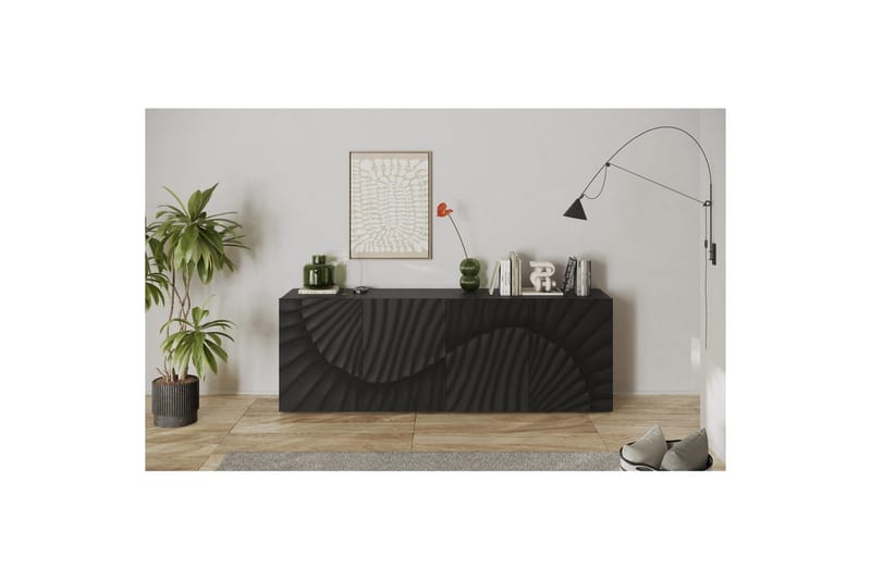 Hawell Skänk 241 cm - Mörkgrå - Förvaring - Förvaringsmöbler - Sideboard & skänk