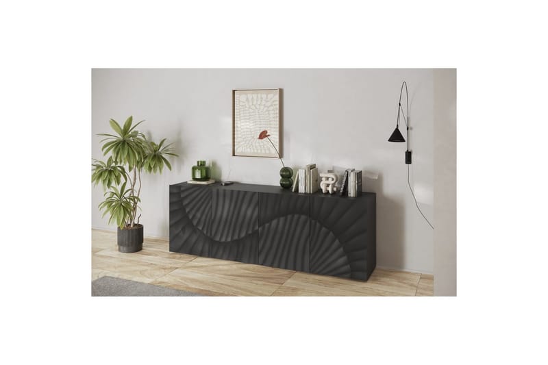 Hawell Skänk 241 cm - Mörkgrå - Förvaring - Förvaringsmöbler - Sideboard & skänk