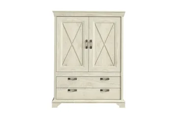 Hurlston Skänk 123 cm - Vit - Förvaring - Förvaringsmöbler - Sideboard & skänk