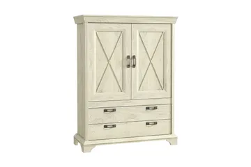 Hurlston Skänk 123 cm - Vit - Förvaring - Förvaringsmöbler - Sideboard & skänk