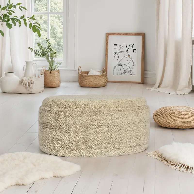 Ivoara Pall 81 cm Oval - brunbeige - Förvaring - Förvaringsmöbler - Förvaringskista