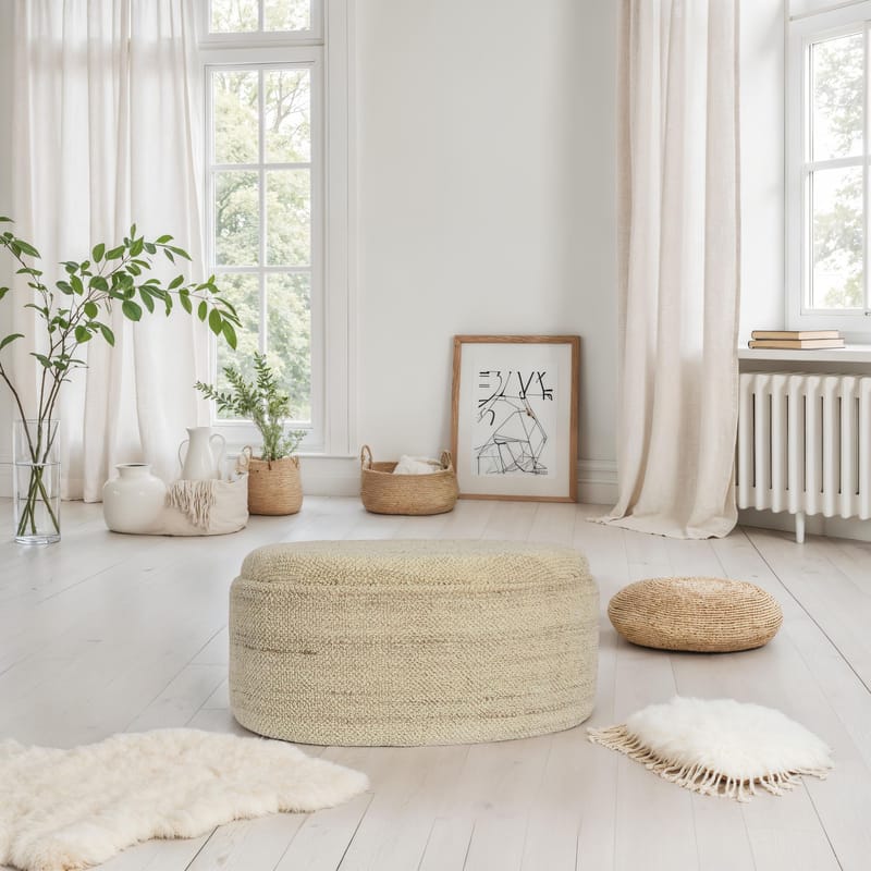 Ivoara Pall 81 cm Oval - brunbeige - Förvaring - Förvaringsmöbler - Förvaringskista