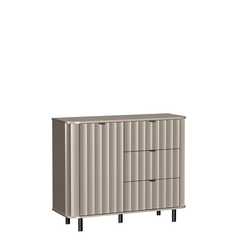 Joriel Skänk 111 cm, Beige|svart