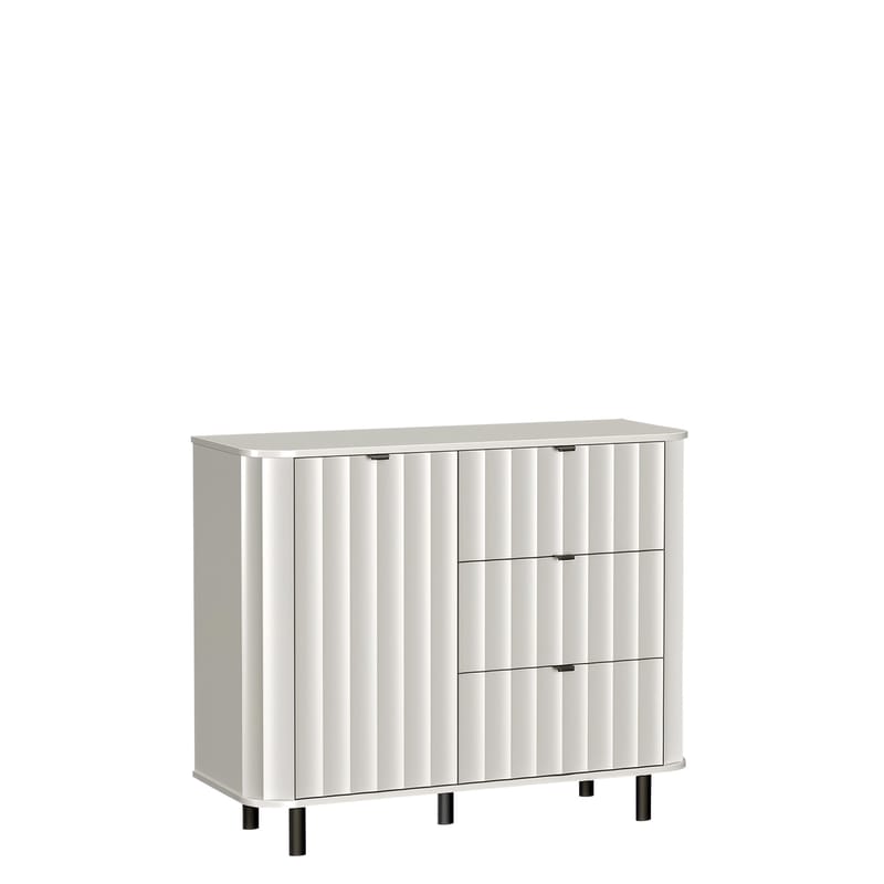 Joriel Skänk 111 cm, Vit|svart