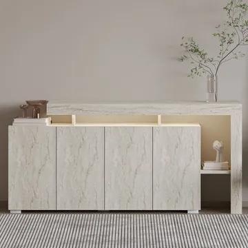 Jurukovo Konsolbord 170 cm - Travertin - Förvaring - Förvaringsmöbler - Sideboard & skänk
