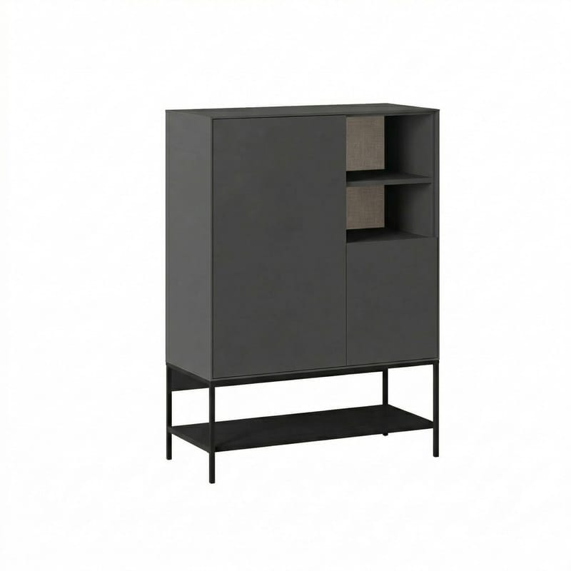 Kenvor Sideboard 90x125x40 cm, antracit trä svart svart