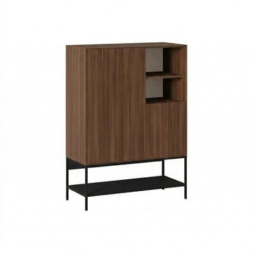 Kenvor Sideboard 90x125x40 cm - Milano Walnut, Wood Black, Black - Förvaring - Förvaringsmöbler - Sideboard & skänk