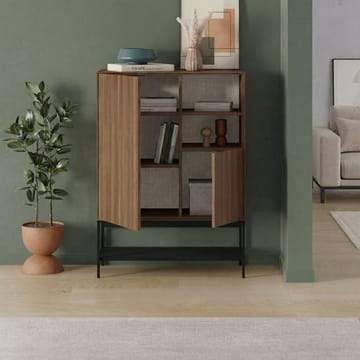 Kenvor Sideboard 90x125x40 cm - Milano Walnut, Wood Black, Black - Förvaring - Förvaringsmöbler - Sideboard & skänk