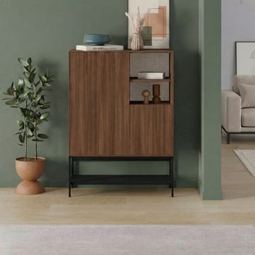 Kenvor Sideboard 90x125x40 cm - Milano Walnut, Wood Black, Black - Förvaring - Förvaringsmöbler - Sideboard & skänk