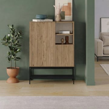 Kenvor Sideboard 90x125x40 cm - naturlig ek trä svart svart - Förvaring - Förvaringsmöbler - Sideboard & skänk