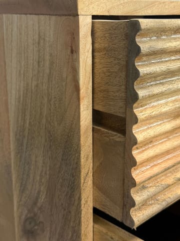 Livara Sideboard 160 cm Industriell stil - ljus naturbrun och svart - Förvaring - Förvaringsmöbler - Sideboard & skänk