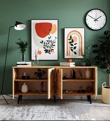 Mivora Konsolbord 180 cm - Sapphire Oak - Förvaring - Förvaringsmöbler - Sideboard & skänk