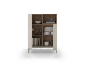 Morlen Sideboard 90x120x41,8 cm - Santstone och naturlig ek - Förvaring - Förvaringsmöbler - Sideboard & skänk