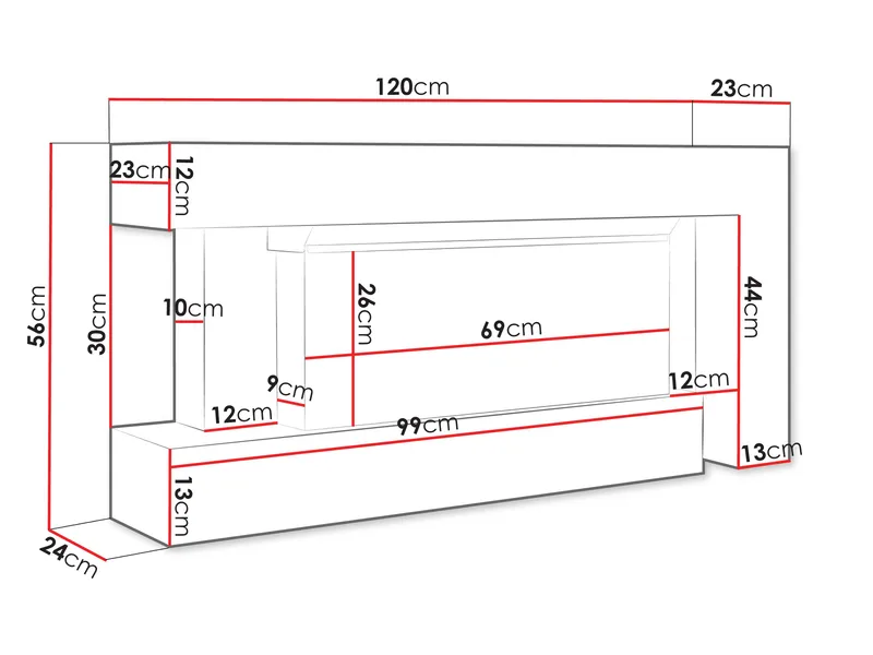 Morvyn Elektrisk Eldstad 120 cm - Inredning - Kaminer - Kamin utan skorsten - Elkaminer