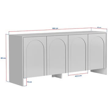 Nelora Konsolbord 180 cm - Atlas brun - Förvaring - Förvaringsmöbler - Sideboard & skänk
