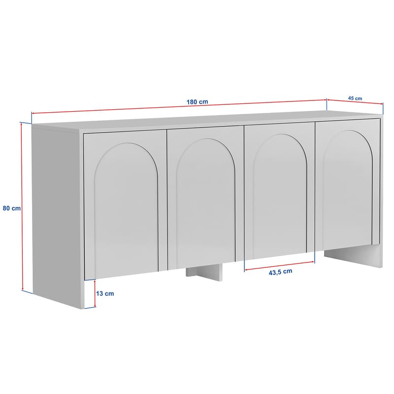 Nelora Konsolbord 180 cm - Cream - Förvaring - Förvaringsmöbler - Sideboard & skänk