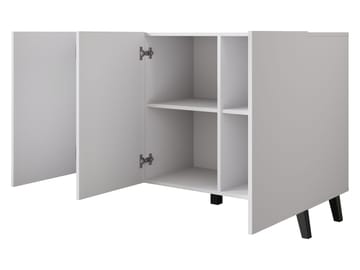 Orvik Skänk 120 cm i Trä med Metallben - Beige - Förvaring - Förvaringsmöbler - Sideboard & skänk