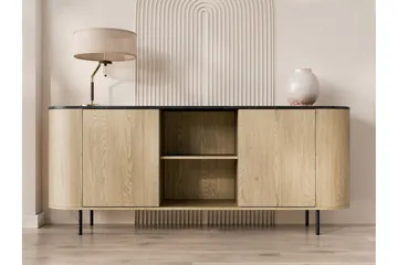 Pantego Skänk 184x40 cm i Trä med Metallben - Brun - Förvaring - Förvaringsmöbler - Sideboard & skänk
