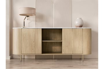 Pantego Skänk 184x40 cm i Trä med Metallben - Brun - Förvaring - Förvaringsmöbler - Sideboard & skänk