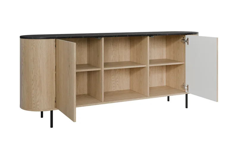 Pantego Skänk 184x40 cm i Trä med Metallben - Brun - Förvaring - Förvaringsmöbler - Sideboard & skänk