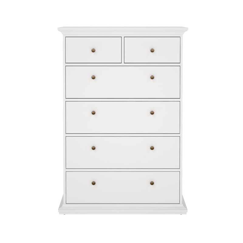 Paris Byrå med 6 lådor 96x48x140 cm - Förvaring - Förvaringsmöbler - Byrå