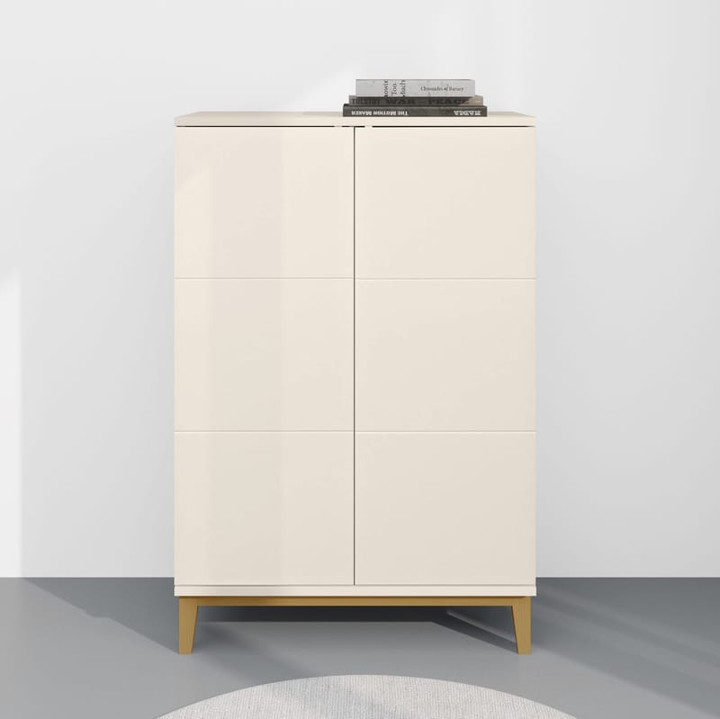 Pelle Högskåp 80x121 cm - Kashmir och ek - Förvaring - Förvaringsmöbler - Sideboard & skänk