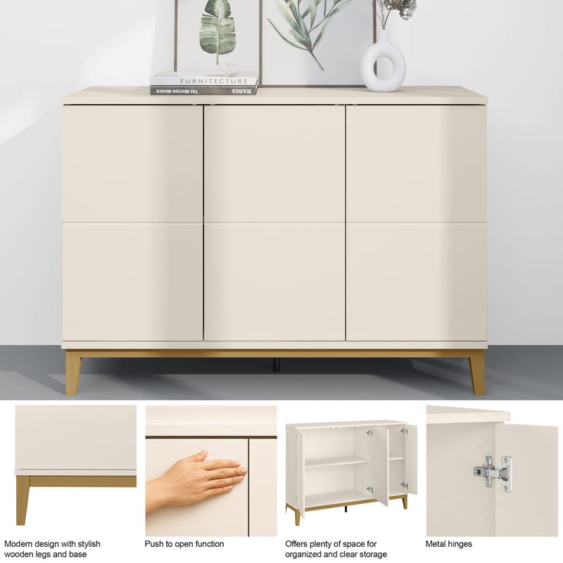 Pelle Skänk 120x85 cm - Kashmir och ek - Förvaring - Förvaringsmöbler - Sideboard & skänk