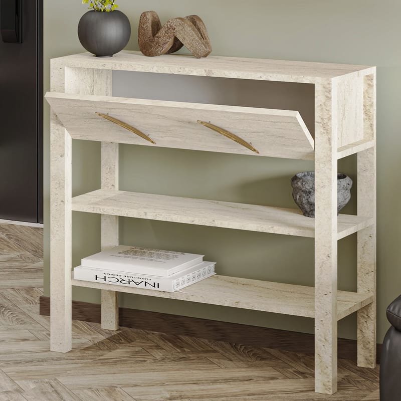 Relon Byrå 90x85x30 cm - Travertin - Förvaring - Förvaringsmöbler - Sideboard & skänk