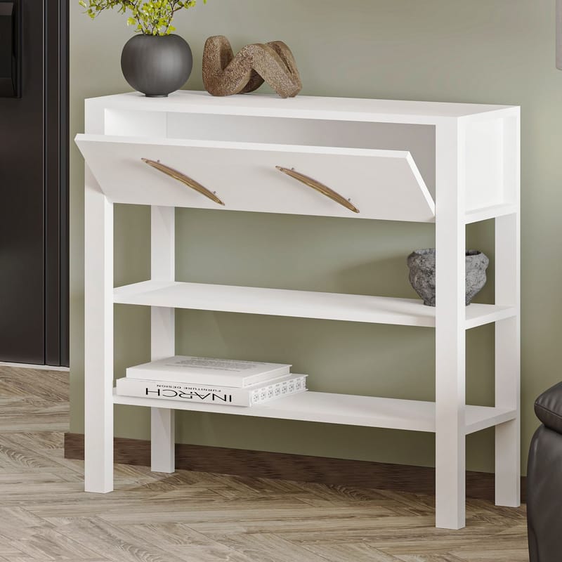 Relon Byrå 90x85x30 cm - Vit - Förvaring - Förvaringsmöbler - Sideboard & skänk