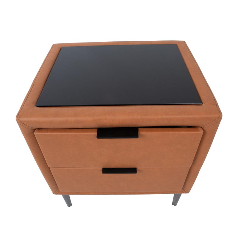 Sängbord Lena 50,5x41x54 cm - konjaksbrun - Möbler - Bord & matgrupper - Avlastningsbord - Sängbord & nattduksbord