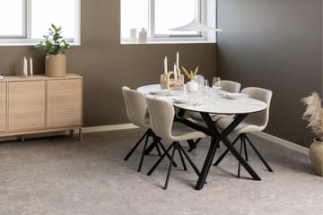 Sakie Skänk 135,4 cm - Vit - Förvaring - Förvaringsmöbler - Sideboard & skänk