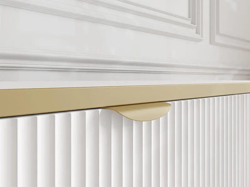 Salmor Skänk 135x42 cm - Vit - Förvaring - Förvaringsmöbler - Sideboard & skänk