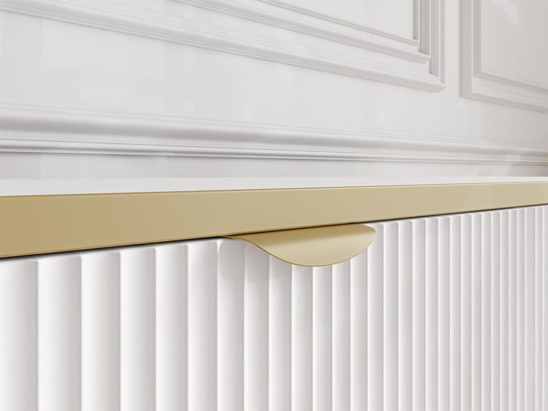 Salmor Skänk 135x42 cm - Vit - Förvaring - Förvaringsmöbler - Sideboard & skänk