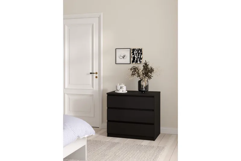 Salomns Byrå 77 cm - Svart - Förvaring - Förvaringsmöbler - Byrå - Hallbyrå