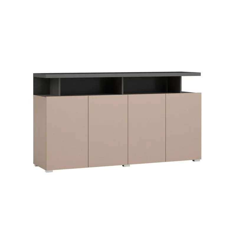 Serio Skänk med 4 Dörrar 153 cm i Trä, Taupe
