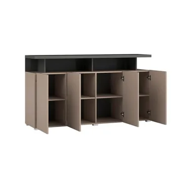 Serio Skänk med 4 Dörrar 153 cm i Trä - Taupe - Förvaring - Förvaringsmöbler - Sideboard & skänk