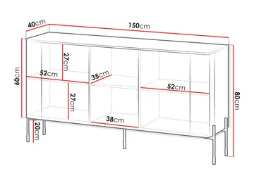Sherie Skänk 150 cm - brun - Förvaring - Förvaringsmöbler - Sideboard & skänk
