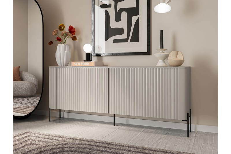 Sherie Skänk 190x40 cm - Vit - Förvaring - Förvaringsmöbler - Sideboard & skänk